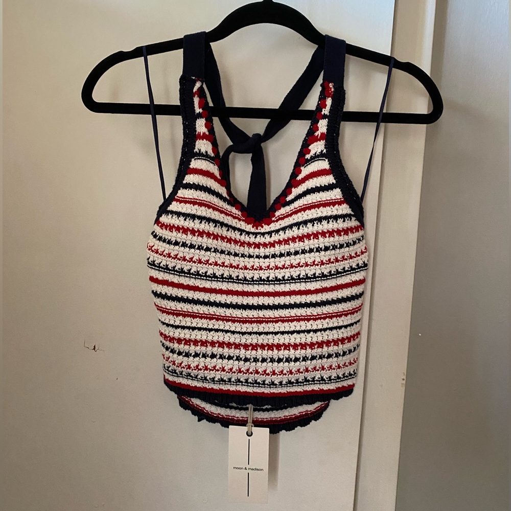 Moon & Madison Multicolor Striped Knit Top